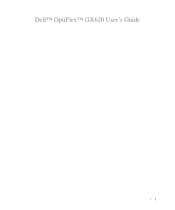 Dell GX620 User Guide