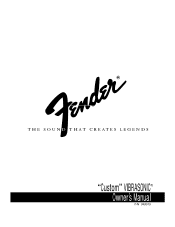 Fender Custom Vibrasonic Owners Manual