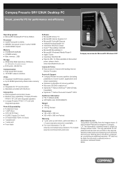 HP Presario SR1100 Compaq Presario SR1129UK Desktop PC Product Specifications