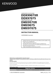 Kenwood DDX9707S Instruction Manual