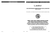 Lasko EC09150 User Manual