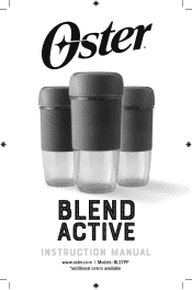 Oster Blend Active Portable Blender | Personal Blender Instruction Manual