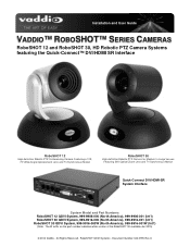 Vaddio RoboSHOT 30 RoboSHOT 12 and 30 QDVI System Manual