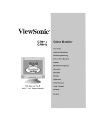 ViewSonic G70MB User Guide