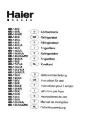 Haier FR120 User Manual
