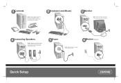HP GX5000T Gaming PC - Setup Poster (page 1)
