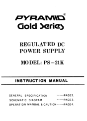Pyle PS21KX Instruction Manual