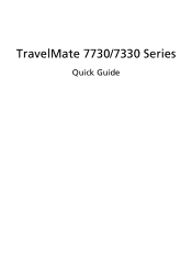 Acer TravelMate 7330 Quick Start Guide