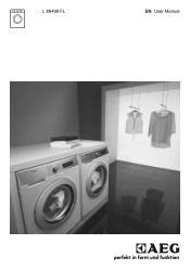 AEG ӦkoMix Protext Plus 60cm Freestanding Washing Machine White L89499FL Product Manual