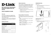 D-Link DIS-100G-5PSW Quick Installation Guide 1