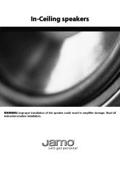 Jamo 6.5A2 Owner/User Manual