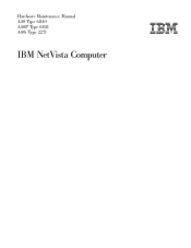 Lenovo NetVista Hardware Maintenance Manual (HMM) for NetVista 2271, 6840, and 6841 systems