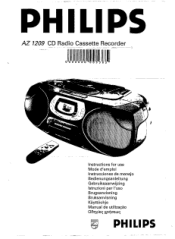 Philips AZ1209 User manual (English)