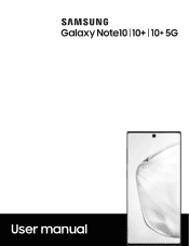 Samsung Galaxy Note10 5G 256GB Verizon User Manual