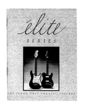 Fender Elite Series Owners Manual