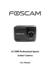 Foscam AC1080 FOSCAM SPORTS ACTION CAMERA USER MANUAL