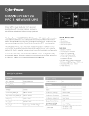 CyberPower OR2200PFCRT2U Datasheet