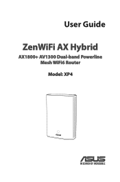 Asus ZenWiFi AX Hybrid XP4 ZenWiFi AX Hybrid XP4 users manual