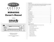 Audiovox MSR4050G Owners Manual