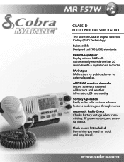 Cobra MR F57W MR F57W Feature & Specs