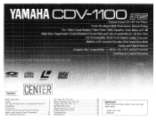 Yamaha CDV-1100 CDV-1100 OWNERS MANUAL