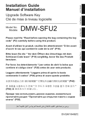 Panasonic DMW-SFU2 Installation Guide Multi-lingual