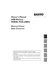 Sanyo POA-USB02 Owners Manual