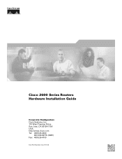Cisco CISCO2611XM-V-CCME Hardware Installation Guide
