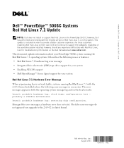 Dell PowerEdge 500SC Red Hat Linux 7.1
    Update