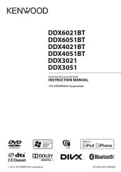 Kenwood DDX6021BT User Manual