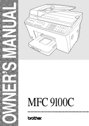Brother International MFC-9100C Users Manual - English