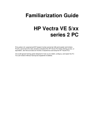 HP Vectra VE 5/xxx HP Vectra VE 5/xx Series 2 PC Familiarization Guide - D4000-90901