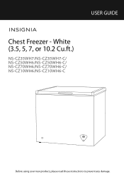 Insignia NS-UZ14XWH7 User Manual