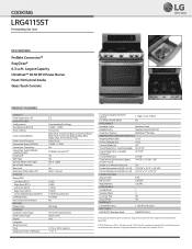 LG LRG4115ST Specification - English