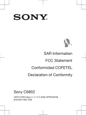 Sony Xperia Z Ultra SAR