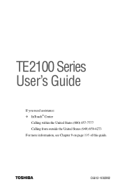 Toshiba Tecra TE2100 User Guide