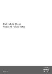 Dell Wyse 5070 Hybrid Client Version 1.0 Release Notes