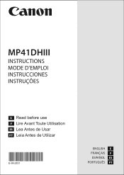 Canon MP41DHIII GB User Manual