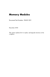 HP nc6140 Memory Modules