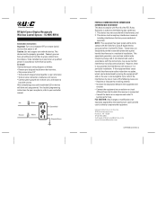 URC Vivido-RF-Receptacle Owners Manual