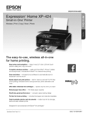 Epson XP-424 Product Specifications