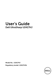 Dell U2417HJ monitor Users Guide