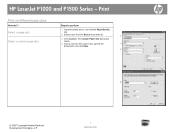HP LaserJet P1007 HP LaserJet P1000 and P1500 Series - Print on Different Page Sizes