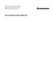 Lenovo ThinkServer TD100 (German) Installation Guide