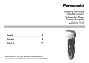 Panasonic ES-LT67-A ES8103S Owner's Manual (English, Spanish, French)