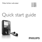 Philips SA1VBE04K Quick start guide