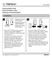 TRENDnet TPL-4052E Quick Installation Guide