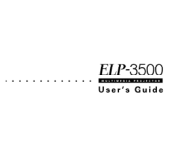 Epson EMP 3500 User Guide