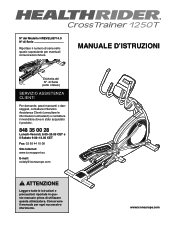 HealthRider Crosstrainer 1250t Elliptical Italian Manual