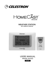 Celestron HomeCast Deluxe Weather Station HomeCast Deluxe Weather Station Manual (English)